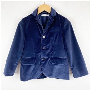 Sew‎ Lati Couture Kids Navy Velvet Suit Size 6